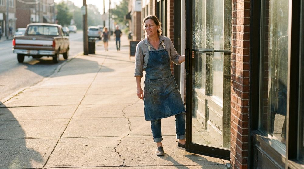 shop owner opening up on main street in the frisco rail district